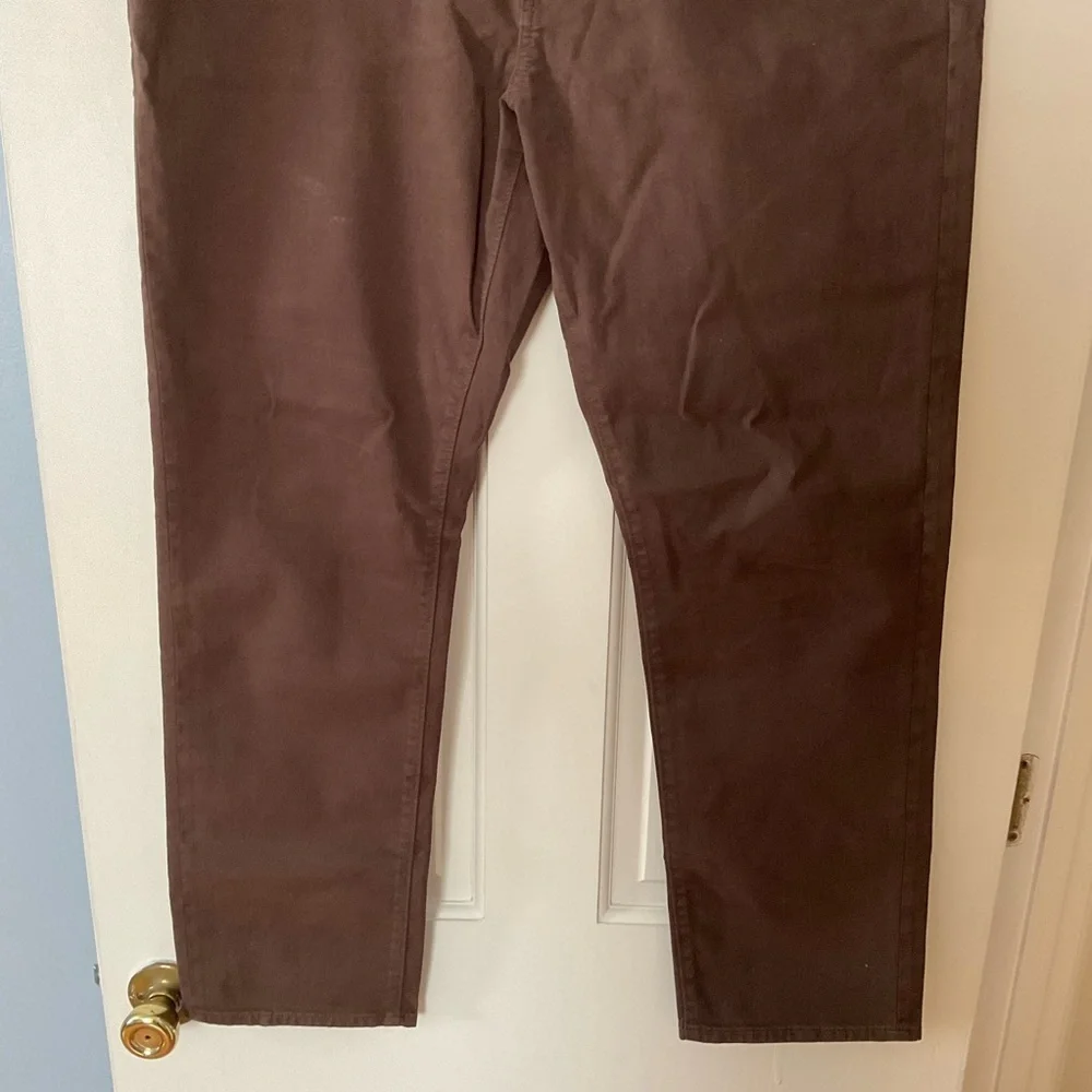 J.Crew Straight-fit garment-dyed five-pocket jean Espresso Brown Men’s 36x30 NWT